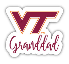 Load image into Gallery viewer, Virginia Tech Hokies 4-Inch Proud Granddad Granny Parents NCAA - Durable School Spirit Vinyl Decal Perfect Gift
