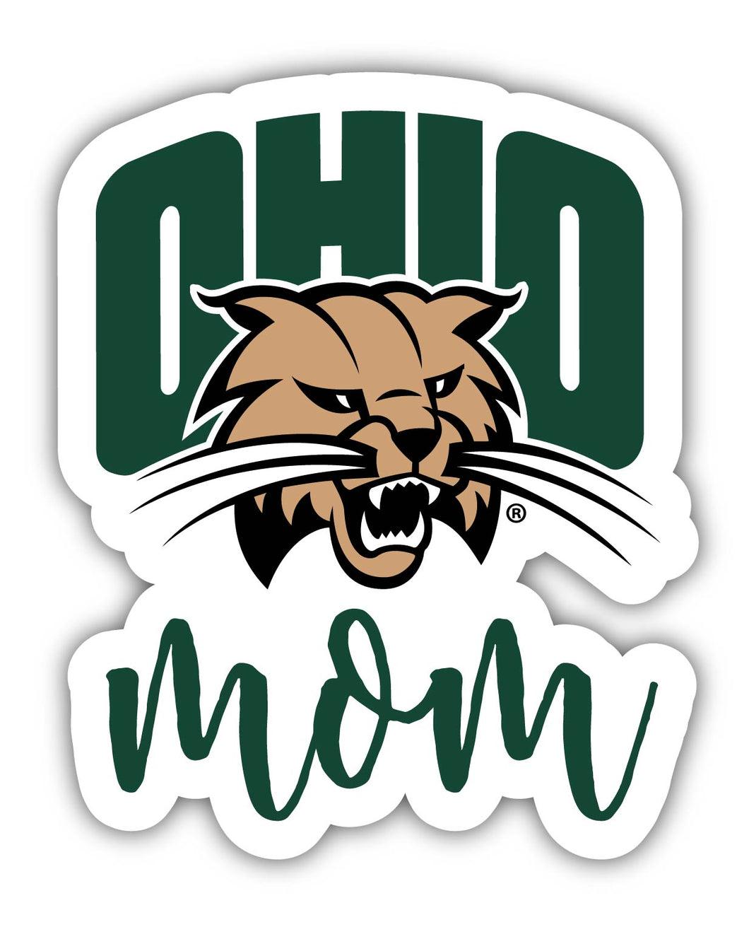 Ohio University 4-Inch Proud Mom Vinyl Decal Sticker Officially Licensed Collegiate Product