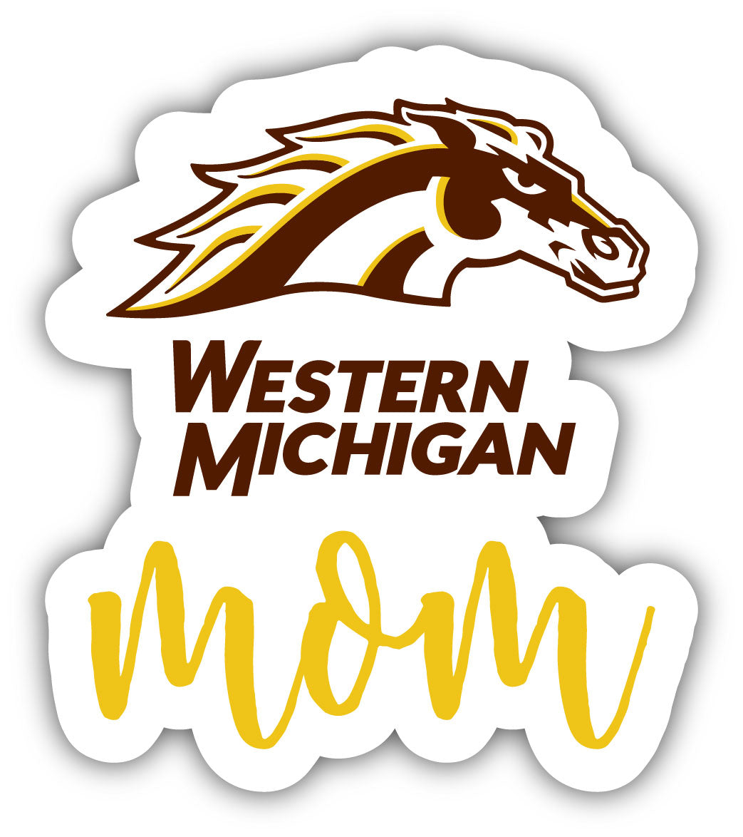 Western Michigan University 4-Inch Proud Mom Vinyl Decal Sticker Officially Licensed Collegiate Product