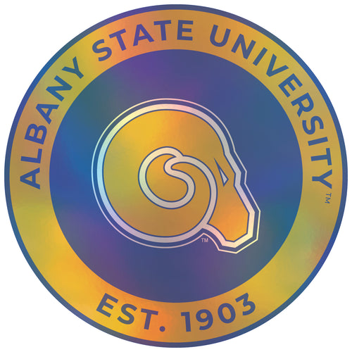 Albany State University 6-Inch Holographic Vinyl Decal Sticker Officially Licensed Collegiate Product Single