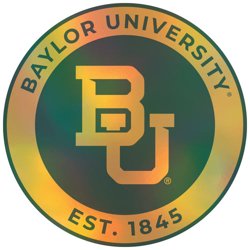 Baylor Bears 3-Inch Holographic Vinyl Decal Sticker Officially Licensed Collegiate Product Single