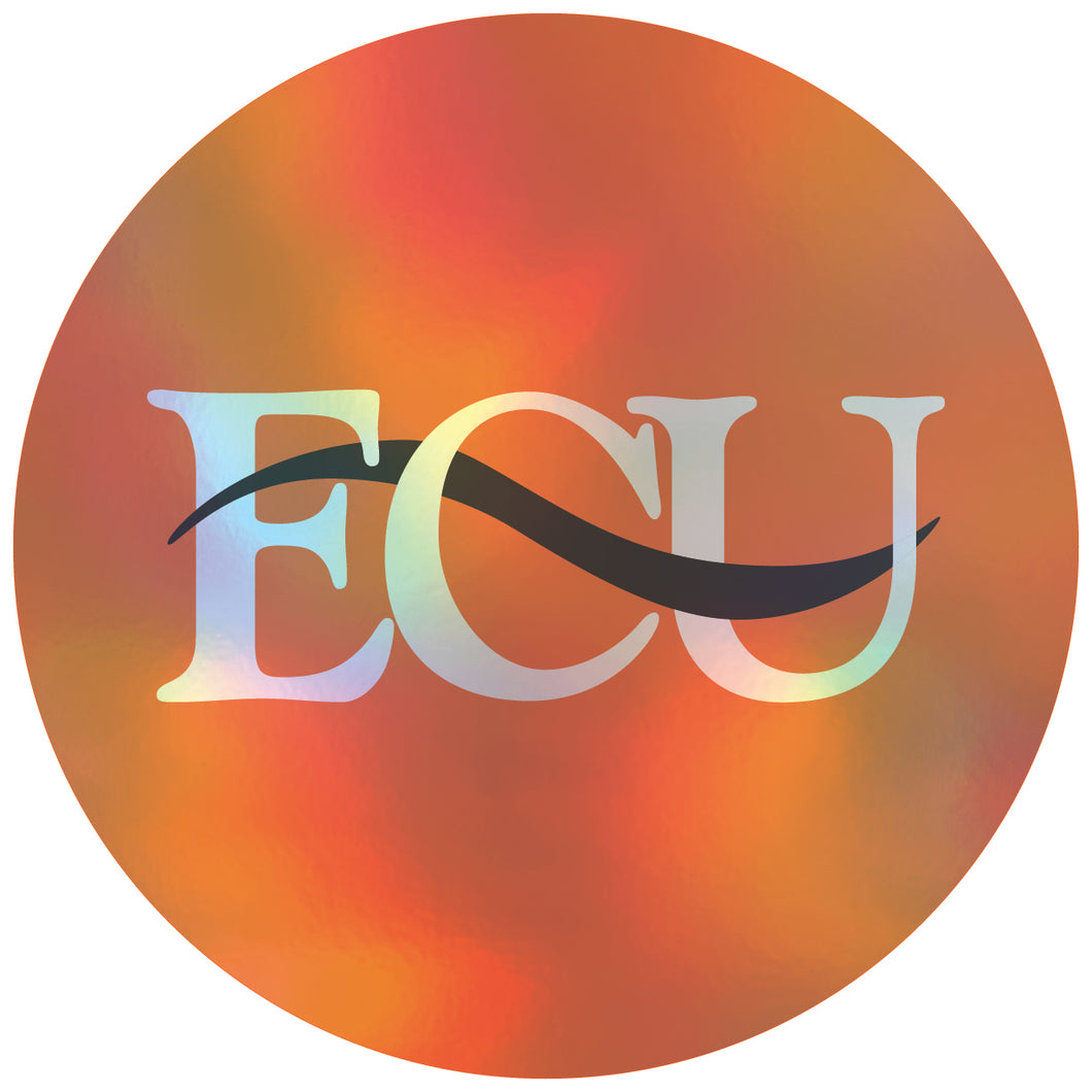 East Central University Tigers 2-Inch Holographic Vinyl Decal Sticker Officially Licensed Collegiate Product Single