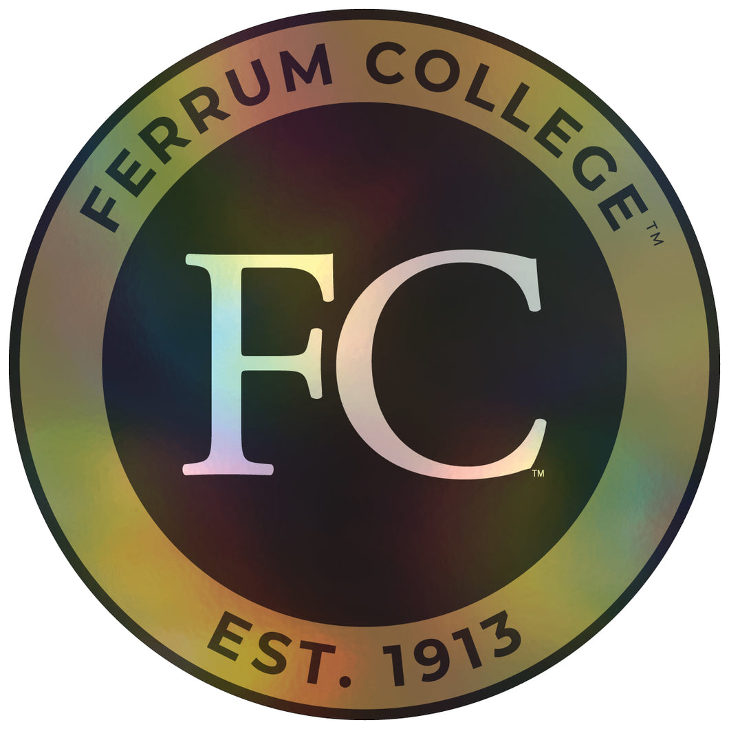 Ferrum College 6-Inch Holographic Vinyl Decal Sticker Officially Licensed Collegiate Product 4-Pack