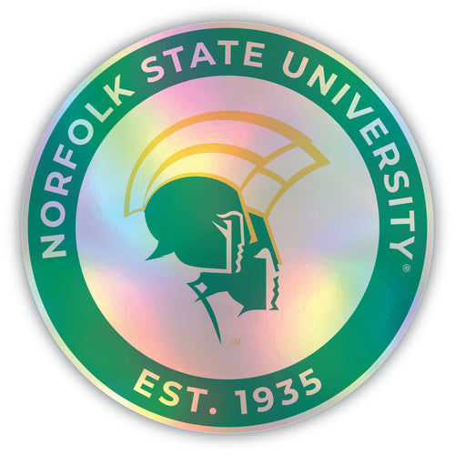 Norfolk State University 4-Inch Holographic Vinyl Decal Sticker Officially Licensed Collegiate Product Single