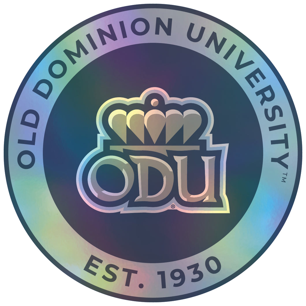 Old Dominion Monarchs 2-Inch Holographic Vinyl Decal Sticker Officially Licensed Collegiate Product 4-Pack