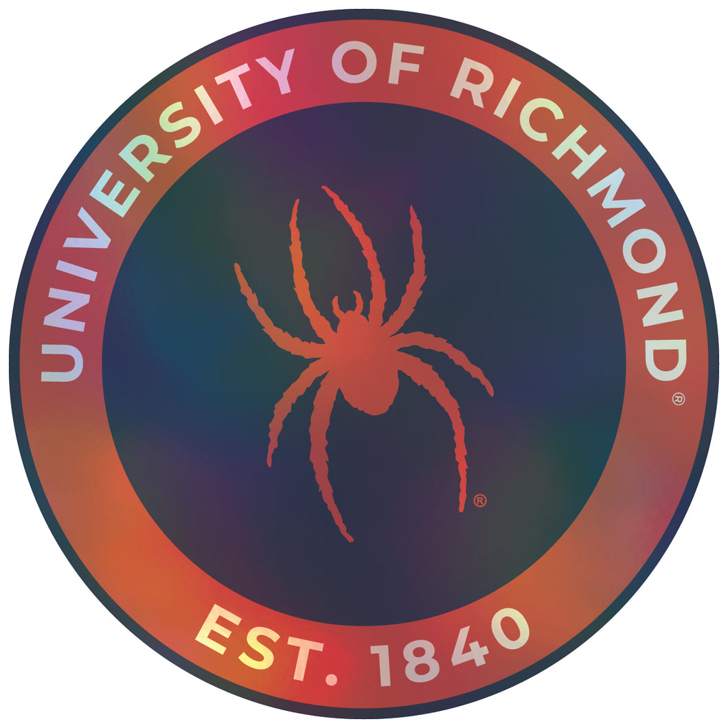 Richmond Spiders 3-Inch Holographic Vinyl Decal Sticker Officially Licensed Collegiate Product Single