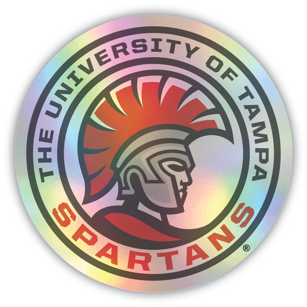 University of Tampa Spartans 3-Inch Holographic Vinyl Decal Sticker Officially Licensed Collegiate Product Single