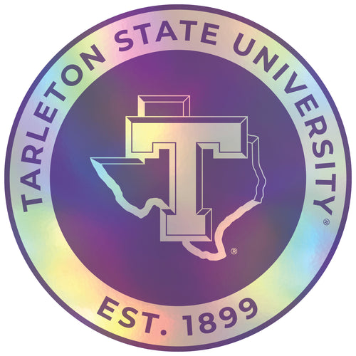 Tarleton State University 4-Inch Holographic Vinyl Decal Sticker Officially Licensed Collegiate Product 4-Pack