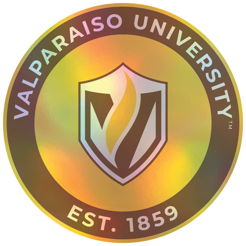 Valparaiso University 4-Inch Holographic Vinyl Decal Sticker Officially Licensed Collegiate Product Single