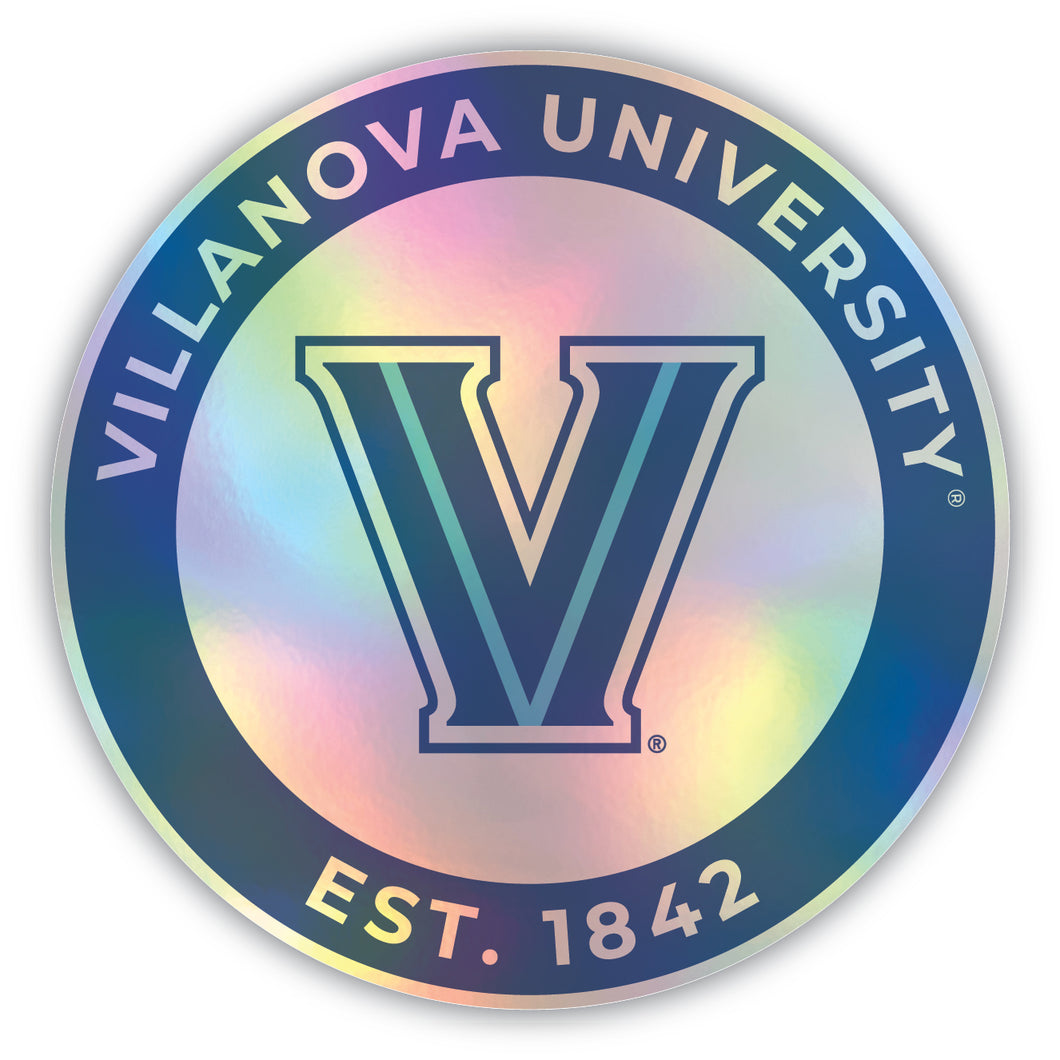 Villanova Wildcats 8-Inch Holographic Vinyl Decal Sticker Officially Licensed Collegiate Product Single