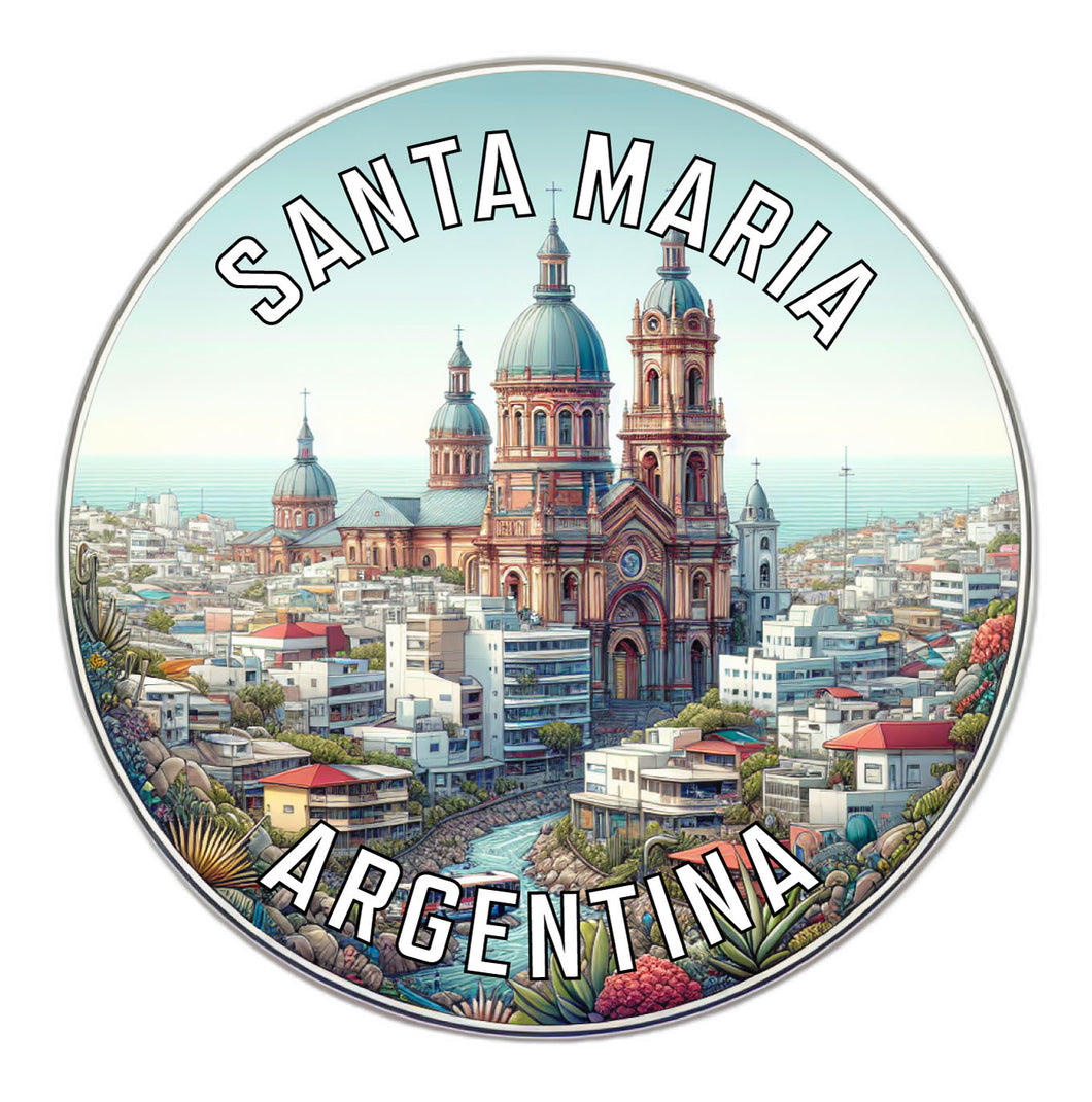 Santa Maria Argentina Souvenir Vinyl Decal Sticker 6-Inch