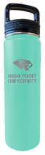 Load image into Gallery viewer, High Point University 32 oz Engraved Insulated Stainless Steel Tumbler Water Bottle with Screw on Lid Officially Licensed Collegiate Product Seafoam
