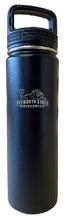 Load image into Gallery viewer, Plymouth State University 32 oz Engraved Insulated Stainless Steel Tumbler Water Bottle with Screw on Lid Officially Licensed Collegiate Product Black
