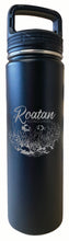 Load image into Gallery viewer, Roatan Honduras Souvenir 32 oz Engraved Insulated Stainless Steel Tumbler Water Bottle with Screw on Lid
