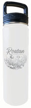 Load image into Gallery viewer, Roatan Honduras Souvenir 32 oz Engraved Insulated Stainless Steel Tumbler Water Bottle with Screw on Lid
