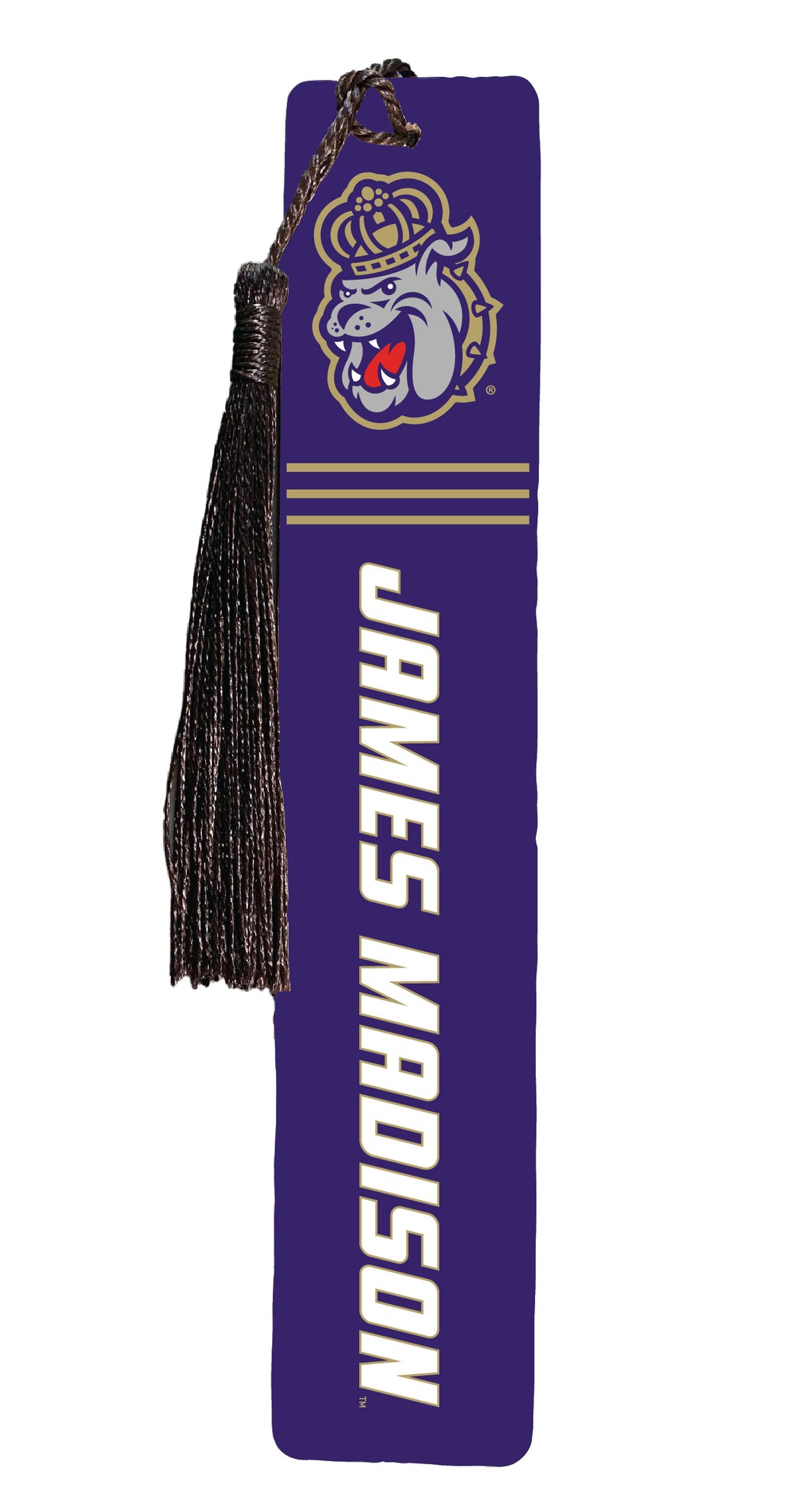 James Madison Dukes Wooden Bookmark with Tassel Officially Licensed Collegiate Product 4-Pack