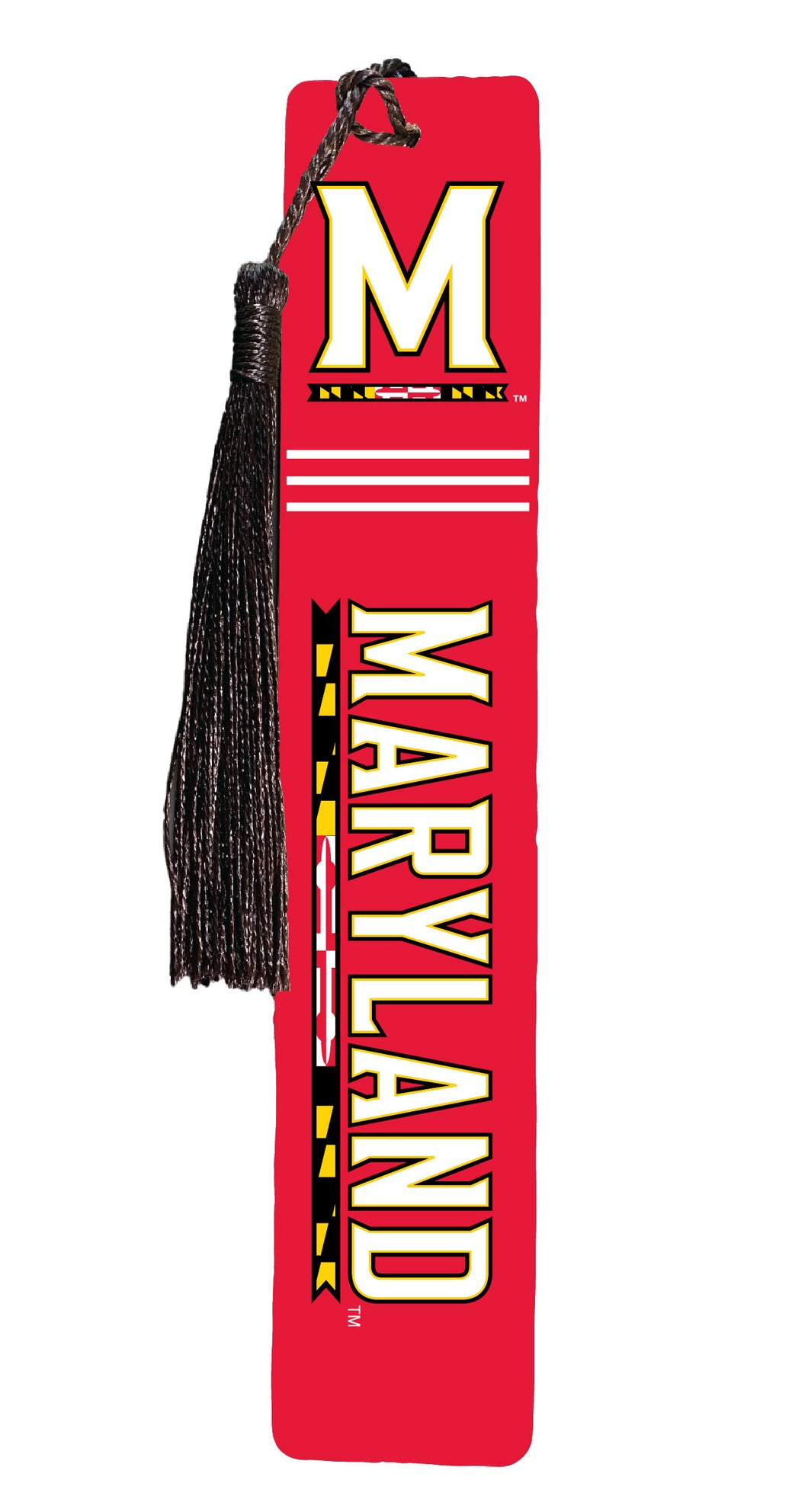 Maryland Terrapins Wooden Bookmark with Tassel Officially Licensed Collegiate Product Single