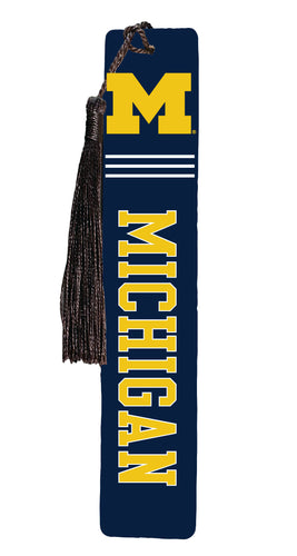 Michigan Wolverines Wooden Bookmark with Tassel Officially Licensed Collegiate Product Single