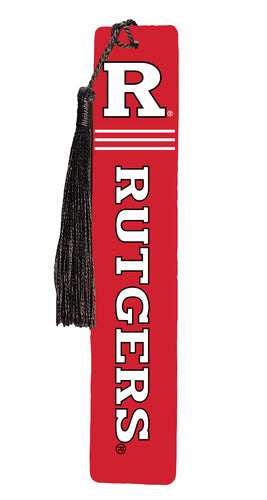 Rutgers Scarlet Knights Wooden Bookmark with Tassel Officially Licensed Collegiate Product 4-Pack