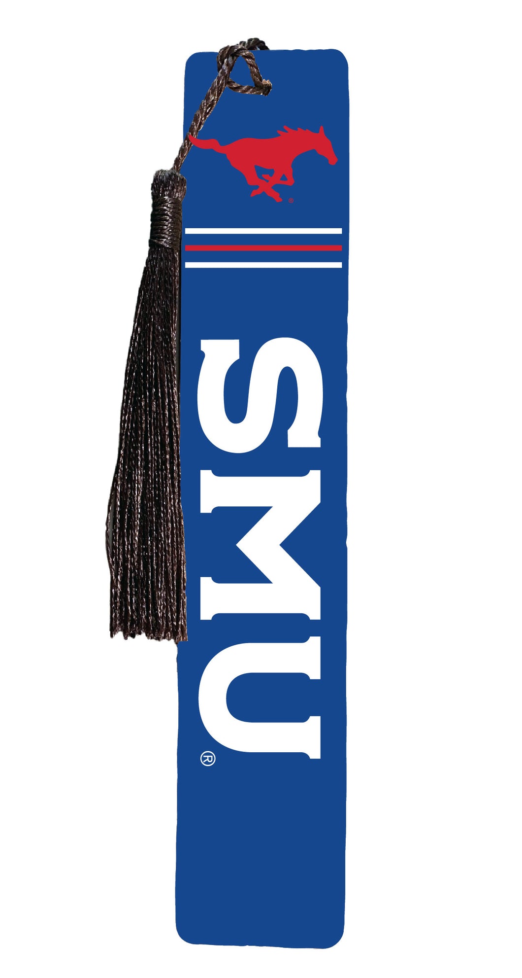 Southern Methodist University Wooden Bookmark with Tassel Officially Licensed Collegiate Product Single