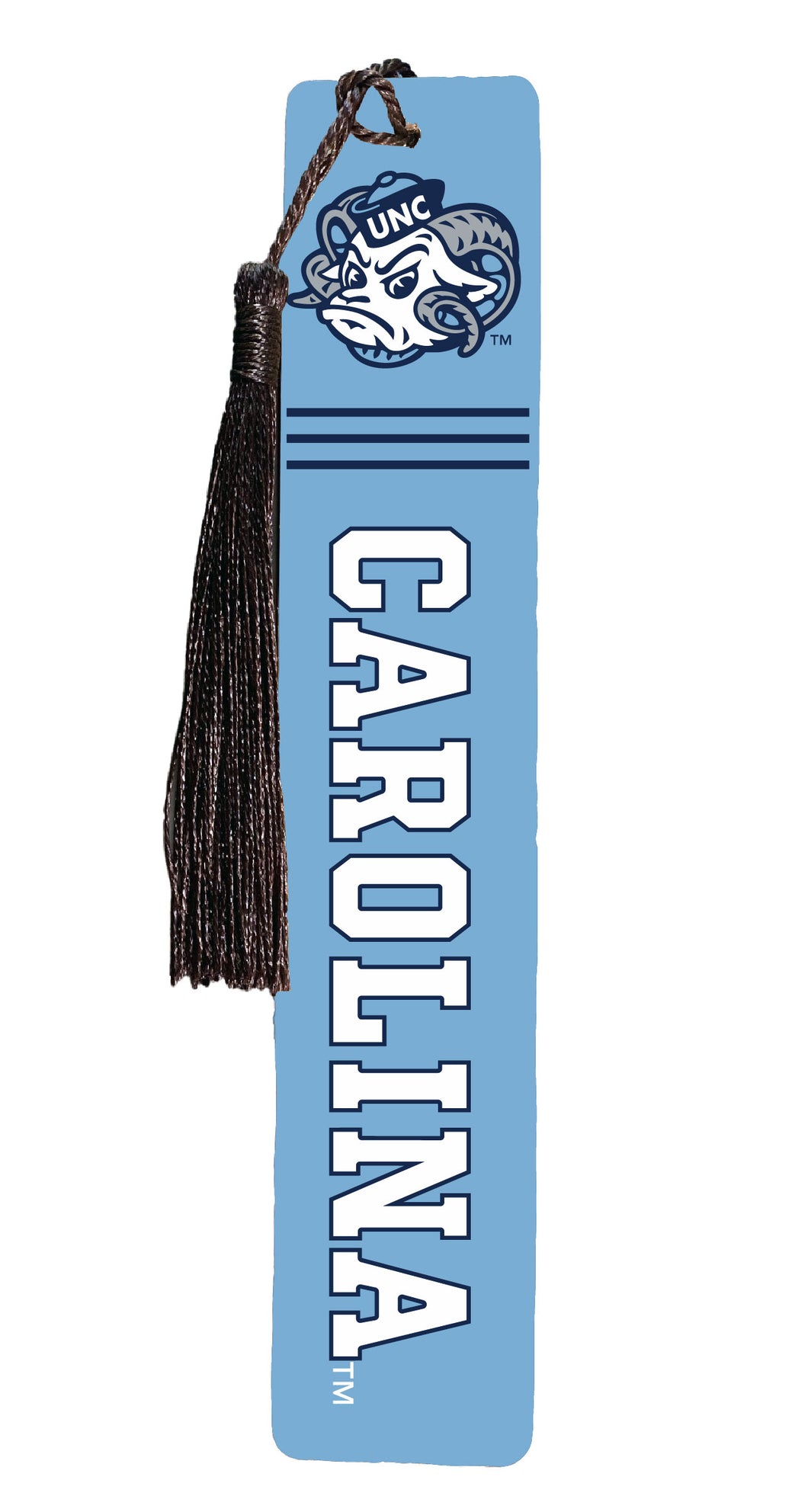 UNC Tar Heels Wooden Bookmark with Tassel Officially Licensed Collegiate Product 2-Pack