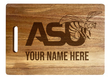 Load image into Gallery viewer, Alabama State University Customizable Engraved Wooden Cutting Board 10&quot; x 14&quot; Acacia Wood Officially Licensed Collegiate Product Large Engraving
