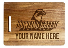 Load image into Gallery viewer, Bowling Green Falcons Customizable Engraved Wooden Cutting Board 10&quot; x 14&quot; Acacia Wood Officially Licensed Collegiate Product Large Engraving
