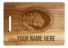 Load image into Gallery viewer, East Central University Tigers Customizable Engraved Wooden Cutting Board 10&quot; x 14&quot; Acacia Wood Officially Licensed Collegiate Product
