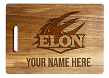 Load image into Gallery viewer, Elon University Customizable Engraved Wooden Cutting Board 10&quot; x 14&quot; Acacia Wood Officially Licensed Collegiate Product
