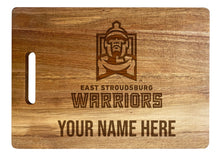 Load image into Gallery viewer, East Stroudsburg University Customizable Engraved Wooden Cutting Board 10&quot; x 14&quot; Acacia Wood Officially Licensed Collegiate Product
