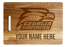 Load image into Gallery viewer, Georgia Southern Eagles Customizable Engraved Wooden Cutting Board 10&quot; x 14&quot; Acacia Wood Officially Licensed Collegiate Product
