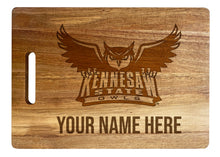 Load image into Gallery viewer, Kennesaw State University Customizable Engraved Wooden Cutting Board 10&quot; x 14&quot; Acacia Wood Officially Licensed Collegiate Product Large Engraving
