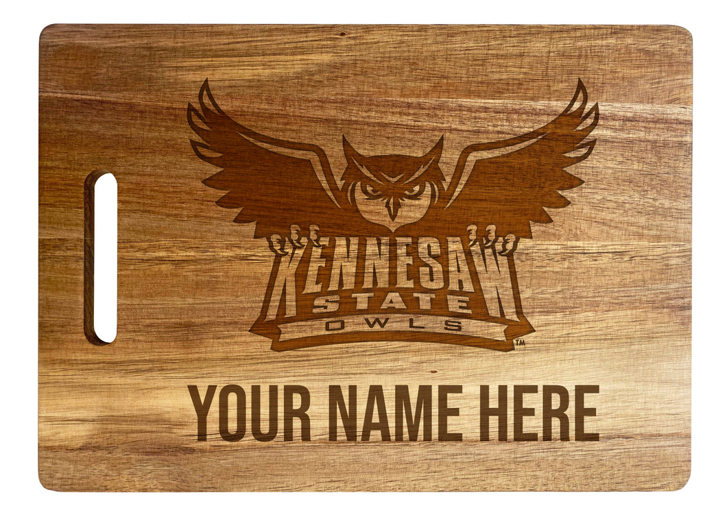 Kennesaw State University Customizable Engraved Wooden Cutting Board 10