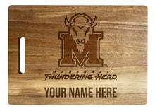 Load image into Gallery viewer, Marshall Thundering Herd Customizable Engraved Wooden Cutting Board 10&quot; x 14&quot; Acacia Wood Officially Licensed Collegiate Product Large Engraving
