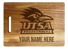 Load image into Gallery viewer, UTSA Road Runners Customizable Engraved Wooden Cutting Board 10&quot; x 14&quot; Acacia Wood Officially Licensed Collegiate Product Large Engraving
