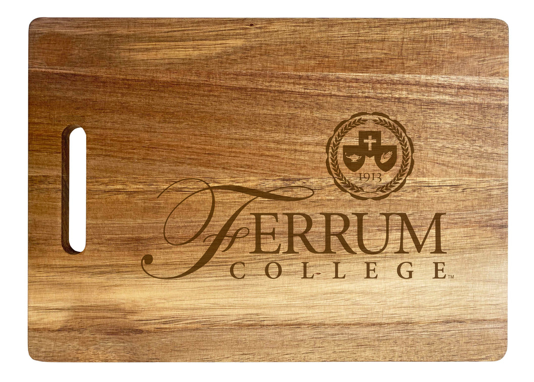 Ferrum College Engraved Wooden Cutting Board 10