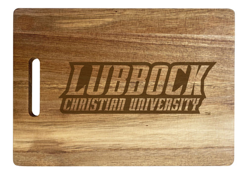 Lubbock Christian University Chaparral Engraved Wooden Cutting Board 10