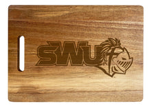 Load image into Gallery viewer, Southern Wesleyan University Engraved Wooden Cutting Board 10&quot; x 14&quot; Acacia Wood Officially Licensed Collegiate Product
