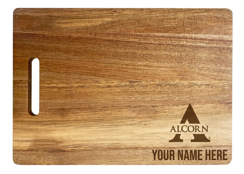 Alcorn State Braves Customizable Engraved Wooden Cutting Board 10