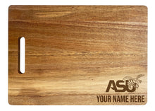 Load image into Gallery viewer, Alabama State University Customizable Engraved Wooden Cutting Board 10&quot; x 14&quot; Acacia Wood Officially Licensed Collegiate Product
