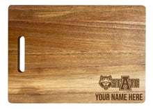 Load image into Gallery viewer, Arkansas State Customizable Engraved Wooden Cutting Board 10&quot; x 14&quot; Acacia Wood Officially Licensed Collegiate Product
