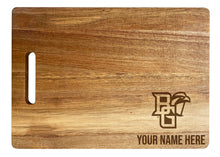 Load image into Gallery viewer, Bowling Green Falcons Customizable Engraved Wooden Cutting Board 10&quot; x 14&quot; Acacia Wood Officially Licensed Collegiate Product
