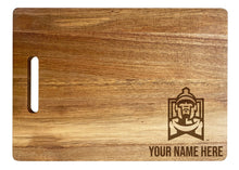 Load image into Gallery viewer, East Stroudsburg University Customizable Engraved Wooden Cutting Board 10&quot; x 14&quot; Acacia Wood Officially Licensed Collegiate Product Small Engraving
