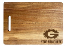 Load image into Gallery viewer, Grambling State Tigers Customizable Engraved Wooden Cutting Board 10&quot; x 14&quot; Acacia Wood Officially Licensed Collegiate Product Small Engraving
