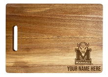 Load image into Gallery viewer, Marshall Thundering Herd Customizable Engraved Wooden Cutting Board 10&quot; x 14&quot; Acacia Wood Officially Licensed Collegiate Product
