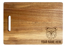 Load image into Gallery viewer, North Carolina A&amp;T State Aggies Customizable Engraved Wooden Cutting Board 10&quot; x 14&quot; Acacia Wood Officially Licensed Collegiate Product
