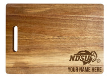 Load image into Gallery viewer, North Dakota State Bison Customizable Engraved Wooden Cutting Board 10&quot; x 14&quot; Acacia Wood Officially Licensed Collegiate Product Small Engraving
