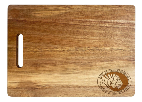 East Central University Tigers Classic Acacia Wood Cutting Board - Small Corner Logo