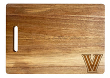 Load image into Gallery viewer, Villanova Wildcats Classic Acacia Wood Cutting Board - Small Corner Logo
