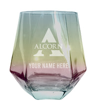 Load image into Gallery viewer, Alcorn State Braves Customizable Stemless Diamond Wine Glass Engraved 10 oz Officially Licensed Collegiate Product
